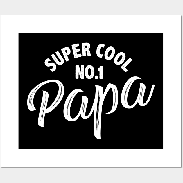 Funny super cool papa Wall Art by MinyMerch